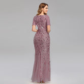 W&M Another Romance A-line Floor-length Desert Rose Maxi Party Dress